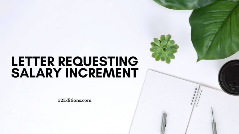 Letter Requesting Salary Increment