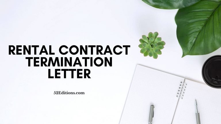 Rental Contract Termination Letter