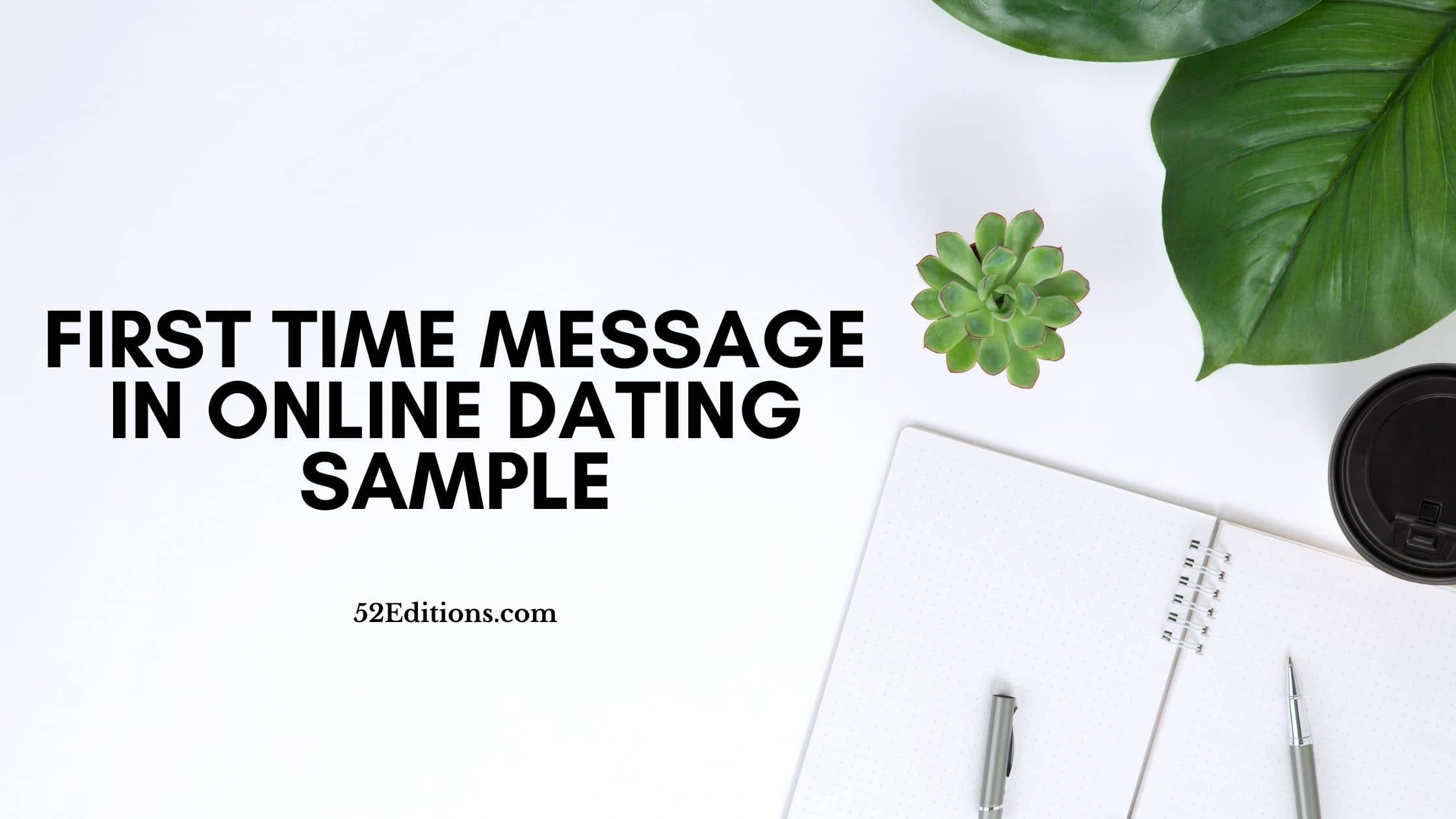 Good online dating first message exa…
