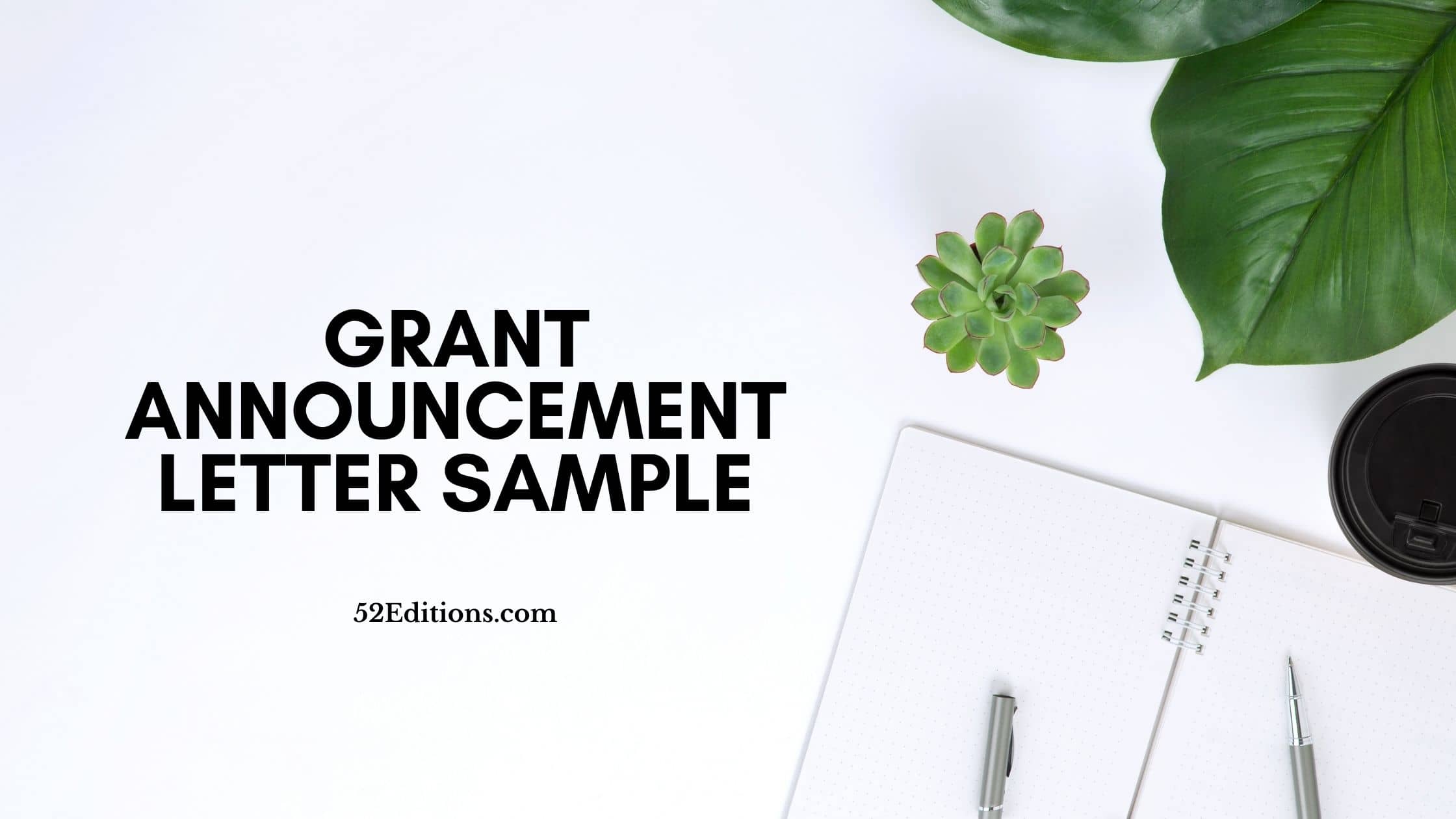 Grant Announcement Letter Sample // Get FREE Letter Templates (Print or ...