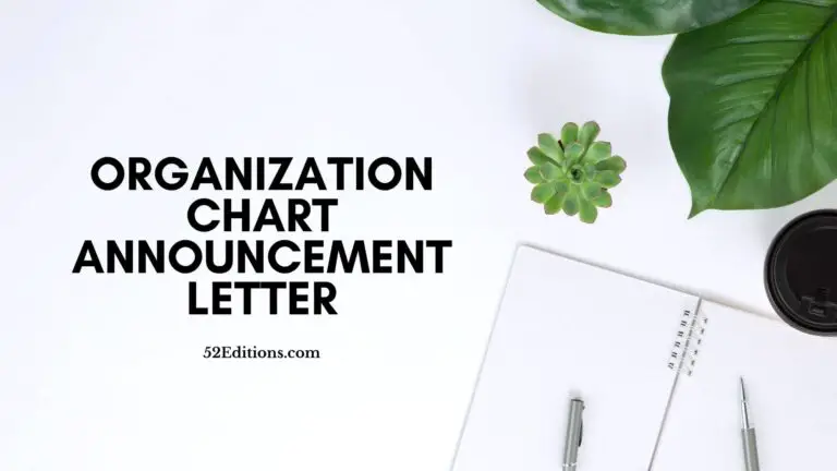 Organization Chart Announcement Letter