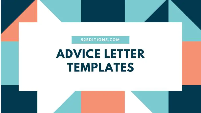 Sample Advice Letters