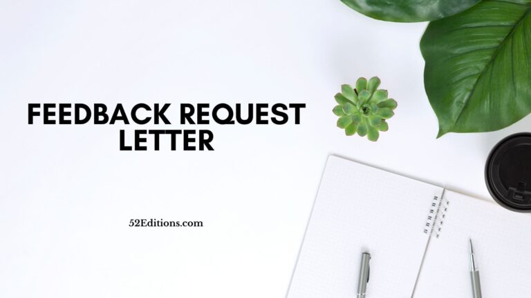 Feedback Request Letter